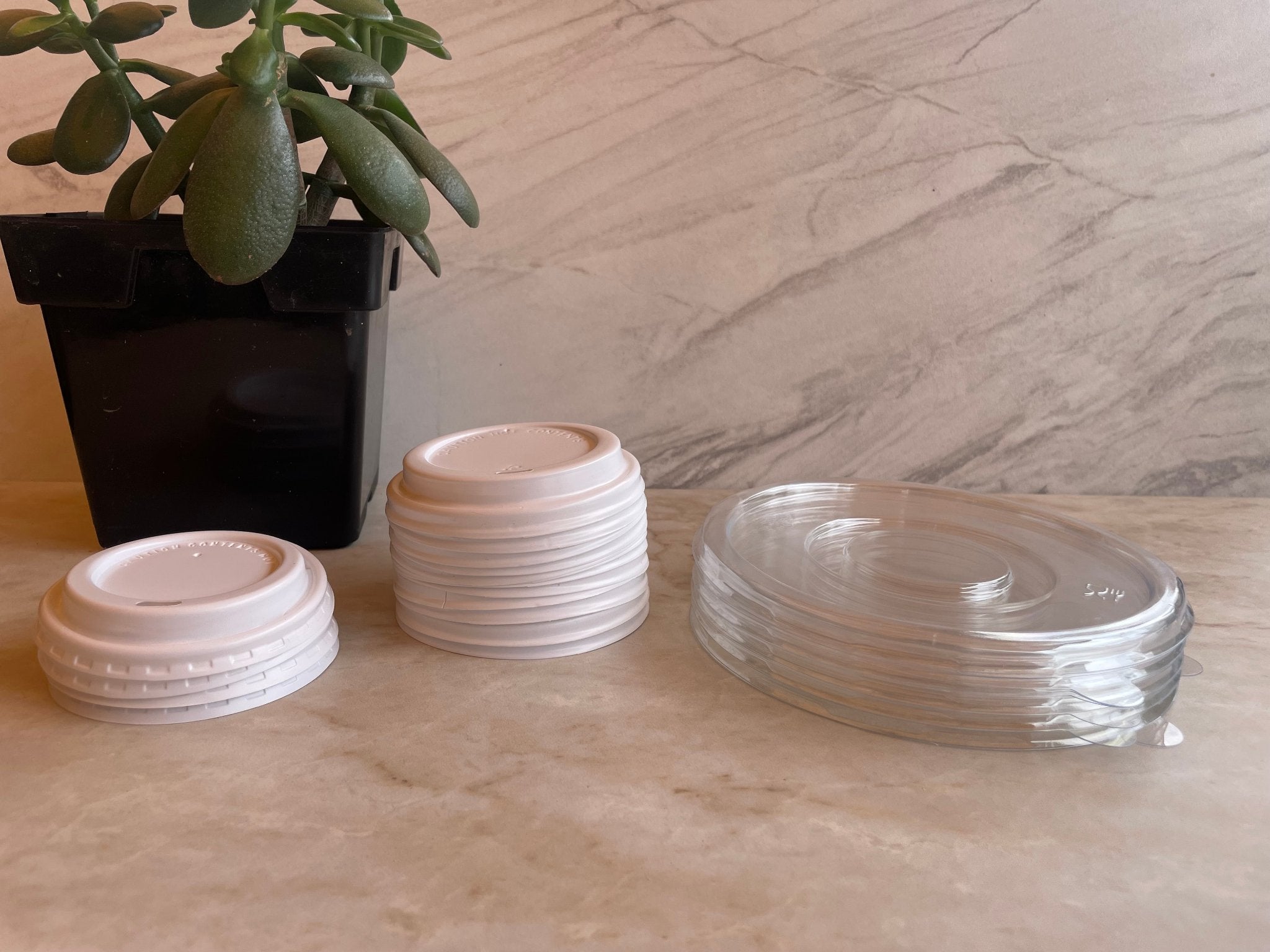 Compostable Certified Clear Bowl Lids - EcoMarketPlace