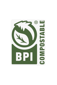 Tapas de tazón transparentes compostables con certificación BPI - Se adapta a 500 ml de profundidad y 16 oz - Contenedor ecológico