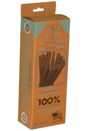 EarthStraw - Disposable Straws - TUV+BPI Certified - Cocktail, Boba, Jumbo, Standard - EcoMarketPlace185504629.75